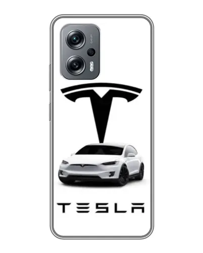 Чехол для Xiaomi POCO X4 GT с картинкой «Tesla White Style» Чехол для Xiaomi POCO X4 GT с картинкой «Tesla White Style»