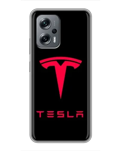 Чехол для Xiaomi POCO X4 GT с картинкой «Tesla Red Logo» Чехол для Xiaomi POCO X4 GT с картинкой «Tesla Red Logo»