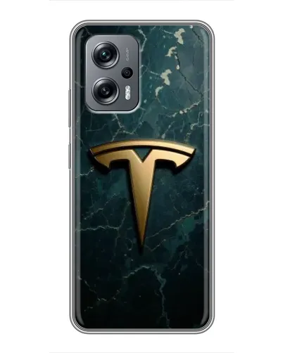 Чехол для Xiaomi POCO X4 GT с картинкой «Мраморная Tesla Gold» Чехол для Xiaomi POCO X4 GT с картинкой «Мраморная Tesla Gold»