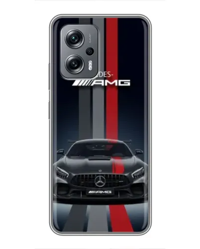 Чехол для Xiaomi POCO X4 GT с картинкой «Mercedes — белый карбон» Чехол для Xiaomi POCO X4 GT с картинкой «Mercedes — белый карбон»