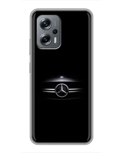 Чехол для Xiaomi POCO X4 GT с картинкой «Mercedes — абстрактные линии»