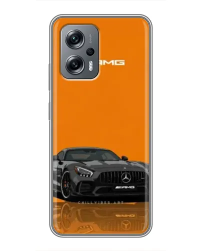 Чехол для Xiaomi POCO X4 GT с картинкой «Оранжевый Mercedes AMG» Чехол для Xiaomi POCO X4 GT с картинкой «Оранжевый Mercedes AMG»