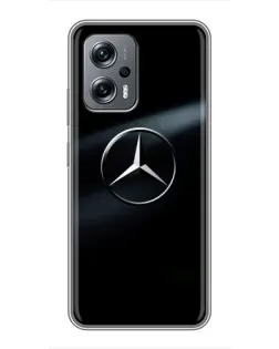 Чехол для Xiaomi POCO X4 GT с картинкой «Mercedes на металле»