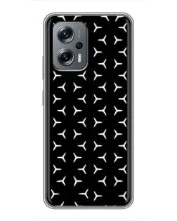 Чехол для Xiaomi POCO X4 GT с картинкой «Mercedes паттерн звезд»