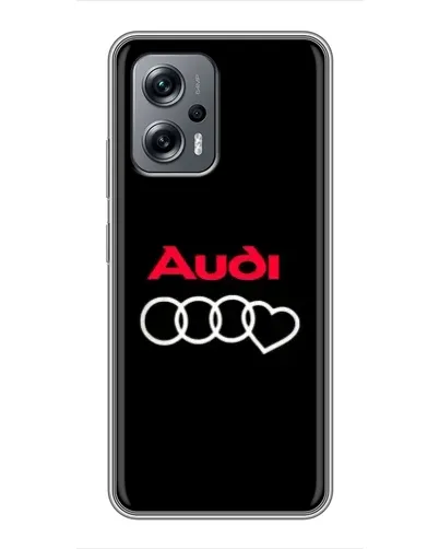 Чехол для Xiaomi POCO X4 GT с картинкой «Логотип Audi Heart» Чехол для Xiaomi POCO X4 GT с картинкой «Логотип Audi Heart»