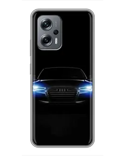 Чехол для Xiaomi POCO X4 GT с картинкой «Audi в неоне» Чехол для Xiaomi POCO X4 GT с картинкой «Audi в неоне»
