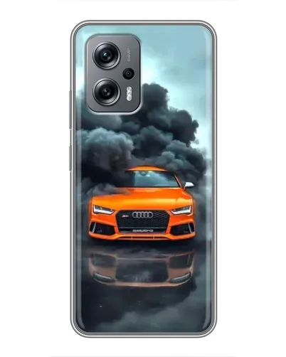 Чехол для Xiaomi POCO X4 GT с картинкой «Audi в облаках дыма» Чехол для Xiaomi POCO X4 GT с картинкой «Audi в облаках дыма»