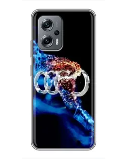 Чехол для Xiaomi POCO X4 GT с картинкой «Энергия лого Audi» Чехол для Xiaomi POCO X4 GT с картинкой «Энергия лого Audi»