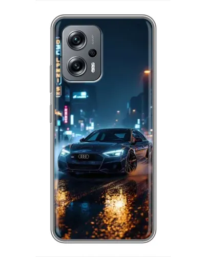 Чехол для Xiaomi POCO X4 GT с картинкой «Ночной город и Audi» Чехол для Xiaomi POCO X4 GT с картинкой «Ночной город и Audi»