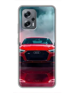 Чехол для Xiaomi POCO X4 GT с картинкой «Audi RS — красный стиль» Чехол для Xiaomi POCO X4 GT с картинкой «Audi RS — красный стиль»