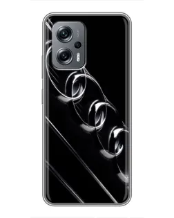 Чехол для Xiaomi POCO X4 GT с картинкой «Audi — абстрактные кольца» Чехол для Xiaomi POCO X4 GT с картинкой «Audi — абстрактные кольца»