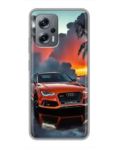 Чехол для Xiaomi POCO X4 GT с картинкой «Audi — закат» Чехол для Xiaomi POCO X4 GT с картинкой «Audi — закат»