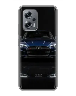 Чехол для Xiaomi POCO X4 GT с картинкой «Audi — ночное отражение» Чехол для Xiaomi POCO X4 GT с картинкой «Audi — ночное отражение»