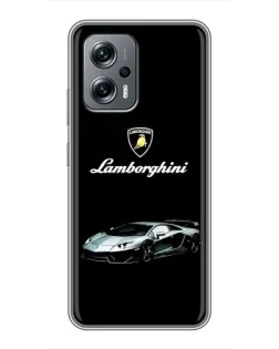 Чехол для Xiaomi POCO X4 GT с картинкой «Логотип Lamborghini классика»