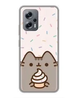 Чохол для Xiaomi POCO X4 GT з картинкою «Пушин з кексом»