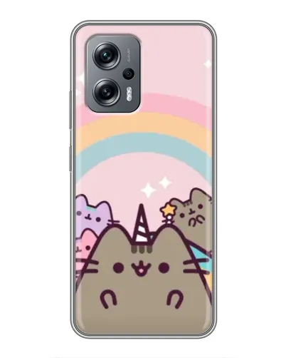 Чехол для Xiaomi POCO X4 GT с картинкой «Единорог Pusheen» Чехол для Xiaomi POCO X4 GT с картинкой «Единорог Pusheen»