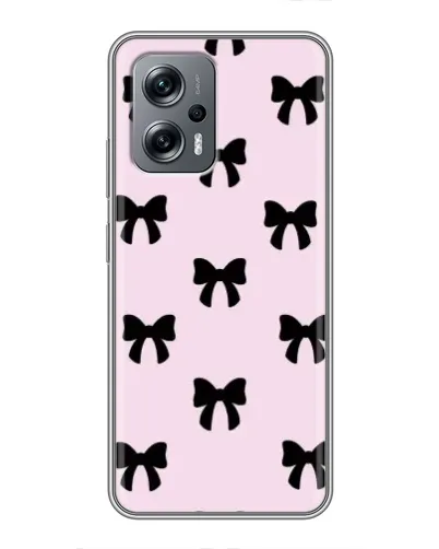 Чехол для Xiaomi POCO X4 GT с картинкой «Черные банты Coquette» Чехол для Xiaomi POCO X4 GT с картинкой «Черные банты Coquette»