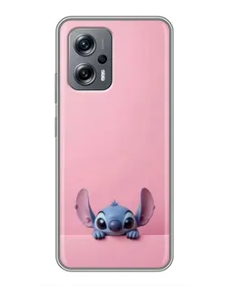 Чехол для Xiaomi POCO X4 GT с картинкой «Stitch выглядывает»