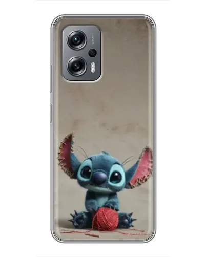 Чехол для Xiaomi POCO X4 GT с картинкой «Стич на коричневом фоне»