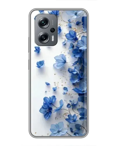 Чехол для Xiaomi POCO X4 GT с картинкой «Голубой цветочный каскад» Чехол для Xiaomi POCO X4 GT с картинкой «Голубой цветочный каскад»