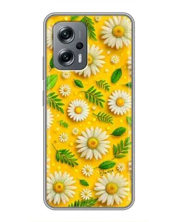Чехол для Xiaomi POCO X4 GT с картинкой «Ромашковое солнце»