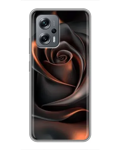 Чехол для Xiaomi POCO X4 GT с картинкой «Шелковая черная роза» Чехол для Xiaomi POCO X4 GT с картинкой «Шелковая черная роза»