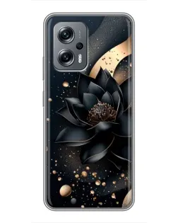 Чехол для Xiaomi POCO X4 GT с картинкой «Черный лотос»