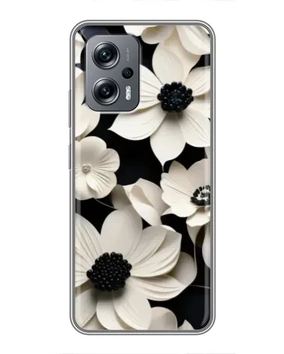 Чехол для Xiaomi POCO X4 GT с картинкой «Объемные белые цветы» Чехол для Xiaomi POCO X4 GT с картинкой «Объемные белые цветы»