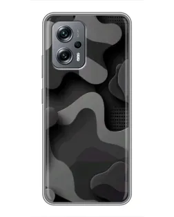 Чехол для Xiaomi POCO X4 GT с картинкой «Темный абстрактный камуфляж»