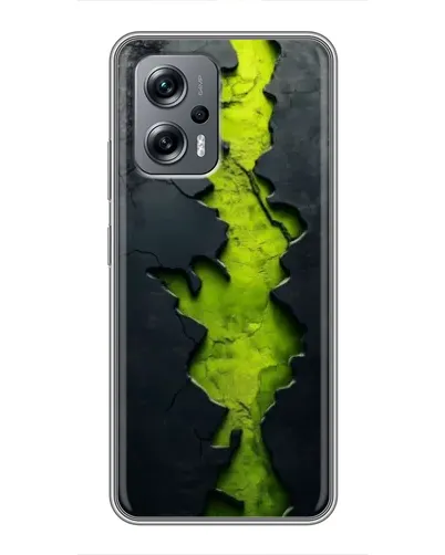 Чехол для Xiaomi POCO X4 GT с картинкой «Салатовый разлом скалы» Чехол для Xiaomi POCO X4 GT с картинкой «Салатовый разлом скалы»