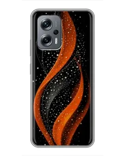 Чехол для Xiaomi POCO X4 GT с картинкой «Огненная звездная волна»