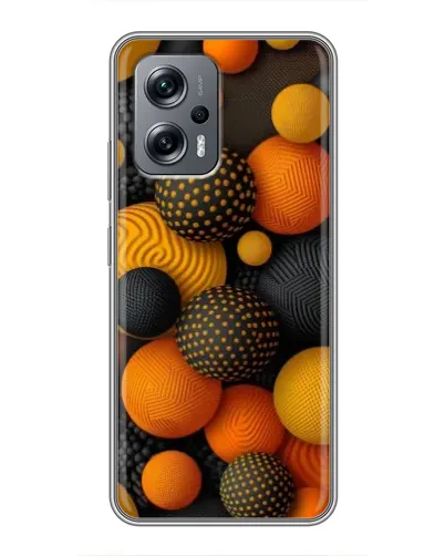 Чехол для Xiaomi POCO X4 GT с картинкой «Объемные оранжевые сферы» Чехол для Xiaomi POCO X4 GT с картинкой «Объемные оранжевые сферы»