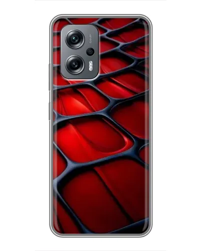 Чехол для Xiaomi POCO X4 GT с картинкой «Красная глянцевая сетка» Чехол для Xiaomi POCO X4 GT с картинкой «Красная глянцевая сетка»