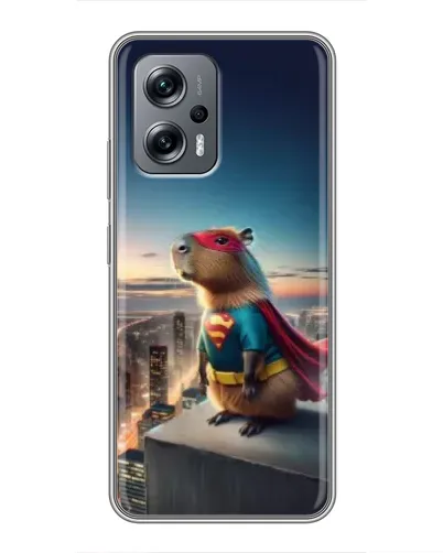 Чехол для Xiaomi POCO X4 GT с картинкой «Капи-мен супергерой»