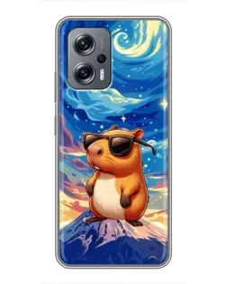 Чехол для Xiaomi POCO X4 GT с картинкой «Капибара Ван Гога»