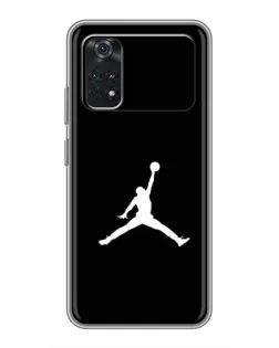 Чехол для Xiaomi POCO X4 Pro 5G с картинкой «Jordan Silhouette»