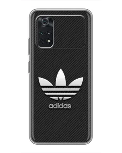 Чехол для Xiaomi POCO X4 Pro 5G с картинкой «Adidas Карбоновая текстура»