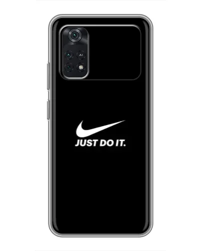 Чехол для Xiaomi POCO X4 Pro 5G с картинкой «Минимализм от Nike»