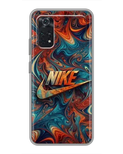 Чехол для Xiaomi POCO X4 Pro 5G с картинкой «Nike в абстракции»