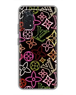 Чехол для Xiaomi POCO X4 Pro 5G с картинкой «Неоновый микс Nike»