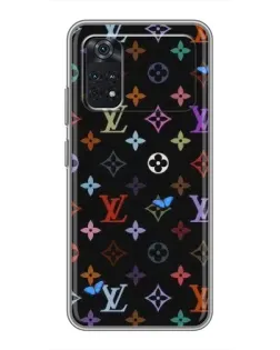 Чехол для Xiaomi POCO X4 Pro 5G с картинкой «Цветная монограмма LV»