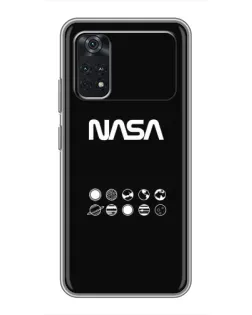 Чехол для Xiaomi POCO X4 Pro 5G с картинкой «NASA — технический принт» Чехол для Xiaomi POCO X4 Pro 5G с картинкой «NASA — технический принт»