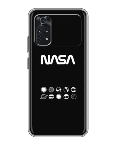 Чехол для Xiaomi POCO X4 Pro 5G с картинкой «NASA — технический принт»