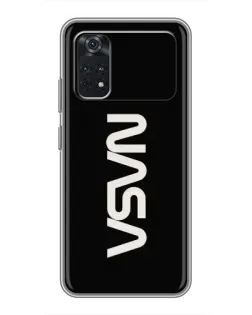 Чехол для Xiaomi POCO X4 Pro 5G с картинкой «NASA — вертикальный логотип» Чехол для Xiaomi POCO X4 Pro 5G с картинкой «NASA — вертикальный логотип»