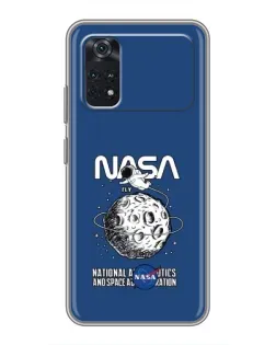 Чехол для Xiaomi POCO X4 Pro 5G с картинкой «NASA — лунная миссия» Чехол для Xiaomi POCO X4 Pro 5G с картинкой «NASA — лунная миссия»