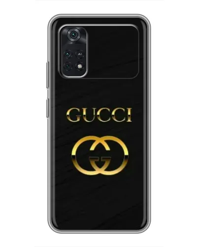 Чехол для Xiaomi POCO X4 Pro 5G с картинкой «Золотой логотип Gucci»
