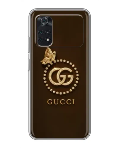 Чехол для Xiaomi POCO X4 Pro 5G с картинкой «Gucci — золотая бабочка»