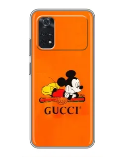 Чохол для Xiaomi POCO X4 Pro 5G з картинкою «Міккі Маус Gucci — помаранч» Чохол для Xiaomi POCO X4 Pro 5G з картинкою «Міккі Маус Gucci — помаранч»