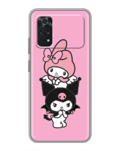 Чехол для Xiaomi POCO X4 Pro 5G с картинкой «My Melody и Kuromi»