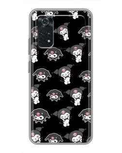 Чехол для Xiaomi POCO X4 Pro 5G с картинкой «Черный паттерн Kuromi»